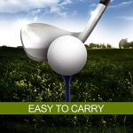 Natural Wood Golf Tees - 100 Pack, Various Sizes