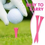 200 Pcs Pink Bamboo Golf Tees for Women
