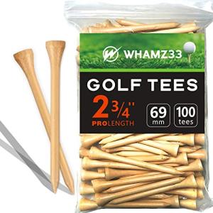 Professional Wooden Golf Tees 2.75 Inch Pack of 100
