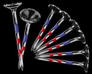 EagleGlo Unbreakable Golf Tees – 50 Pack