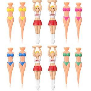 Colorful Bikini Golf Tees - 12 Pack