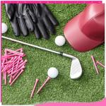 200 Pcs Pink Bamboo Golf Tees for Women