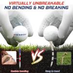 EagleGlo Unbreakable Golf Tees – 50 Pack