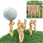 KOFULL Colored 3-Inch Golf Tees - 6 Pack