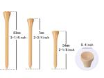 Professional Wooden Golf Tees 2.75 Inch Pack of 100