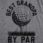 Funny Best Grandpa Golf T-Shirt for Dads