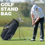 Findway 14-Way Hybrid Golf Stand Bag - Snow White