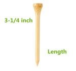 250 Bamboo Golf Tees - Strong & Biodegradable