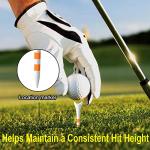 100 Pack Plastic Golf Tees - Low Friction Design