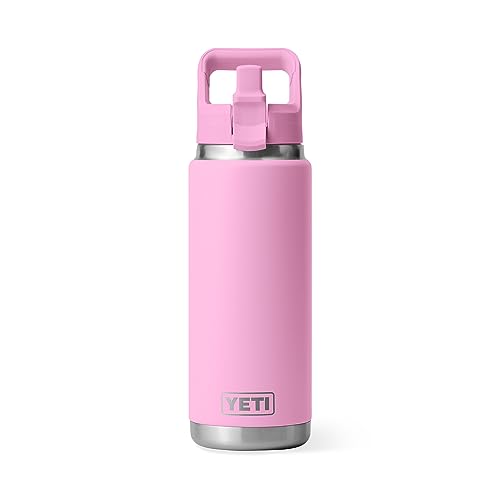 YETI Rambler 750ml Bottle with Straw Lid, Power Pink