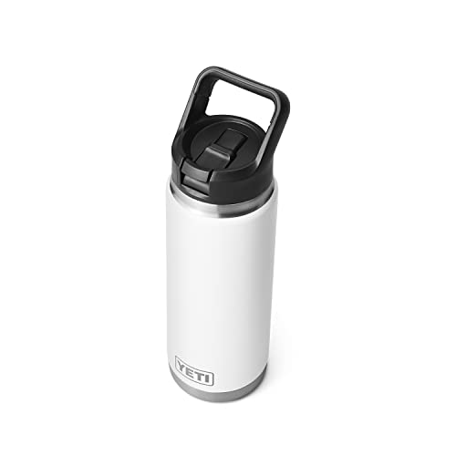 YETI Rambler 760ml Bottle with Straw Cap, White