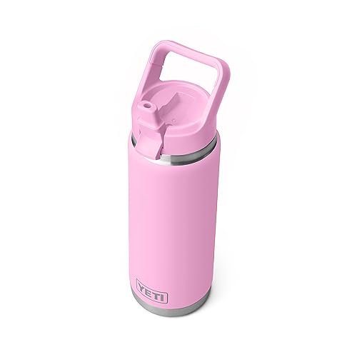 YETI Rambler 750ml Bottle with Straw Lid, Power Pink