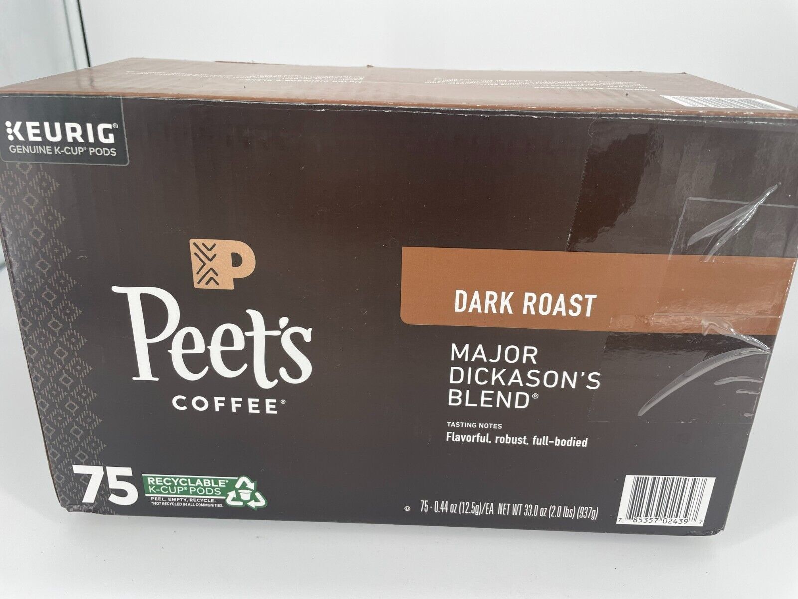Peet's Coffee Dark Roast K-Cups 75 Count