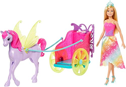 Barbie Dreamtopia Princess Doll with Horse and Chariot