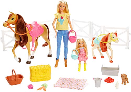 Barbie Playset with Barbie, Chelsea, Horses, Accessories
