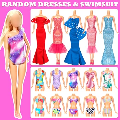50-Piece Barbie Doll Clothes and Accessories Collection