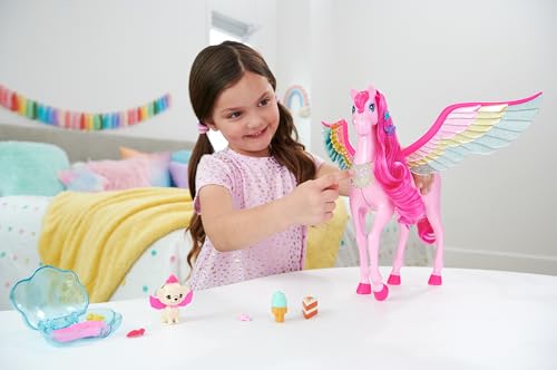 Barbie Pink Pegasus with 10 Accessories and Sounds