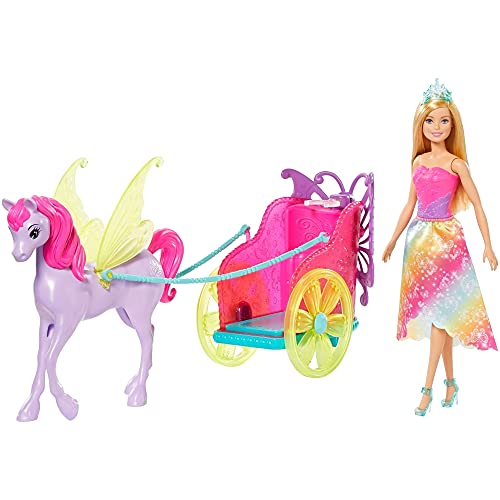 Barbie Dreamtopia Princess Doll with Horse and Chariot