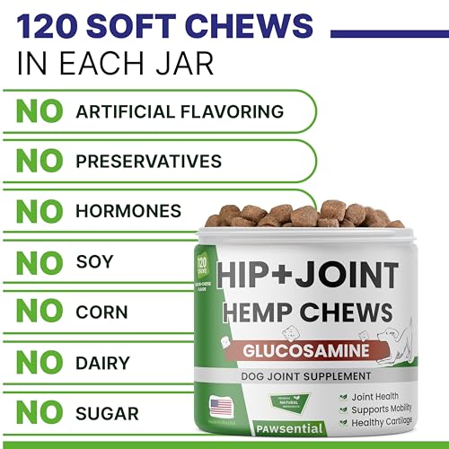 Hemp Chews for Dogs' Joint Relief - 120 Ct
