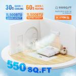 ROVSUN 11500 BTU WiFi Mini Split AC and Heater