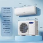 DELLA 12,000 BTU Mini Split AC & Heat Pump