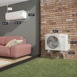 24000 BTU Mini Split AC/Heating System with WiFi
