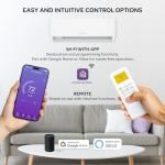 24000 BTU Mini Split AC/Heating System with WiFi