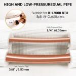 RUNZEG 10FT Mini Split Line Set with Insulation