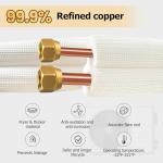 RUNZEG 10FT Mini Split Line Set with Insulation