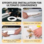 RUNZEG 10FT Mini Split Line Set with Insulation