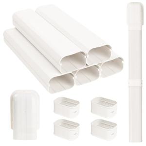 KLOLKUTTA 4” PVC Mini Split Line Set Cover 7.5 Ft