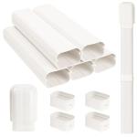 KLOLKUTTA 4” PVC Mini Split Line Set Cover 7.5 Ft