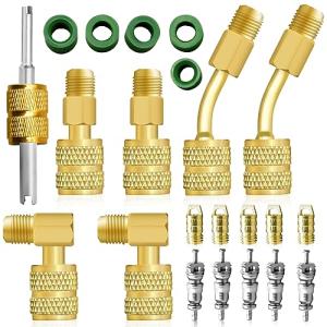 R410A Mini Split Adapter Kit and Valve Core Tool