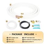 RUNZEG 10FT Mini Split Line Set with Insulation