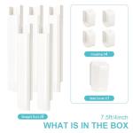 KLOLKUTTA 4” PVC Mini Split Line Set Cover 7.5 Ft