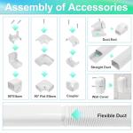 Cenipar 3" W 11Ft Mini Split Line Set Cover