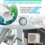 Cenipar 3" W 11Ft Mini Split Line Set Cover