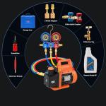 VOGTEN 4.5 CFM AC Vacuum Pump and Gauge Set
