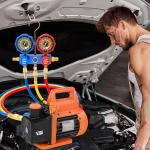 VOGTEN 4.5 CFM AC Vacuum Pump and Gauge Set