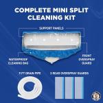Mini Split Cleaning Bag with Waterproof Design