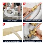 10 Ft Mini Split Line Set with Installation Kit
