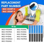 12 Pack Mini Split Air Filters for Mitsubishi