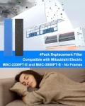 ULXIOM Mini Split Air Filter for Mitsubishi, 4 Pack