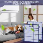 Mitsubishi U01 A01 100 Mini Split Filter, 2 Pack