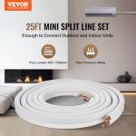 VEVOR 25FT Mini Split Line Set with Insulation