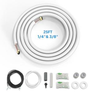 ROVSUN 25 Ft Mini Split Line Set with Insulation