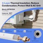 DELLA 25 Ft Mini Split Line Set with Copper Pipes