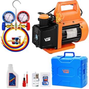 VOGTEN 4.5 CFM Vacuum Pump and Gauge Kit
