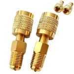 Brass Adapter for R32 R454B Refrigerant Tanks