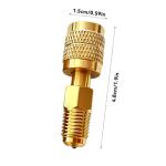 Brass Adapter for R32 R454B Refrigerant Tanks